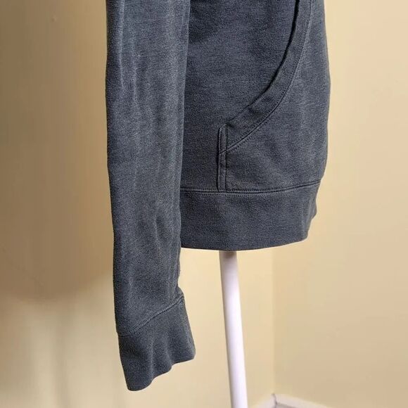 Marmot size Small Gray Blue Hoodie Sweat Shirt with Mountain Logo - Picture 4 of 13